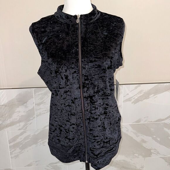 Sofibella Crushed Velvet Womens Golf Vest. Size XL. New with Tags - Picture 1 of 11